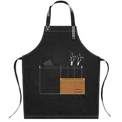 Apron for Kitchen Assistant Custom Logo Printing Restaurant Barista Milk Tea Shop Flower Arranger Barber Shop Denim Workwear