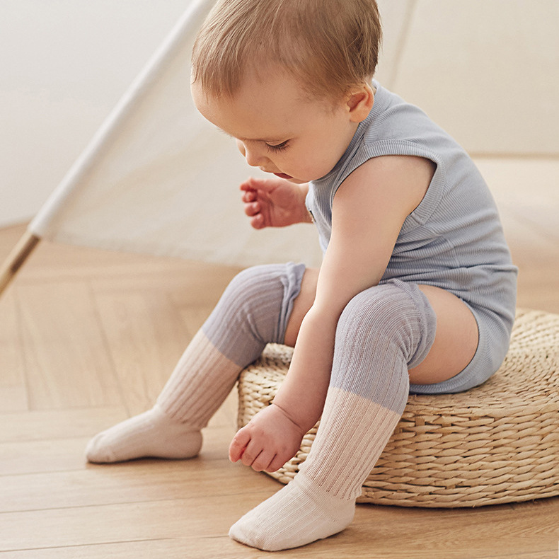 2021 new pattern Autumn baby Mosquito socks Padded Let go baby air conditioner long and tube-shaped children Socks