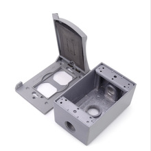 UL&CUL美标一位两位明装铝压铸底盒接线盒防水美式