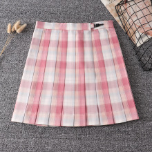 日本JK制服裙学生高腰格子日系百褶裙百折裙 小&椿格裙校服裙