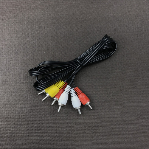 3 RCA Audio Video AV Cable TV Set Top Box Six Head Line Three Pairs of Three Lotus Speaker Audio Connection Line 1.5 Meters 