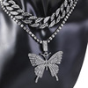 Fashionable retro pendant, necklace, European style, punk style