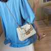 New texture popular small bag female 2022 summer new trendy fashion net red hand lifts wild shoulder crossbody bag