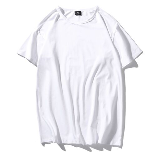 200g round neck double-sided brushed milk silk modal t-shirt sublimation summer T advertising shirt wholesale solid color t-shirt