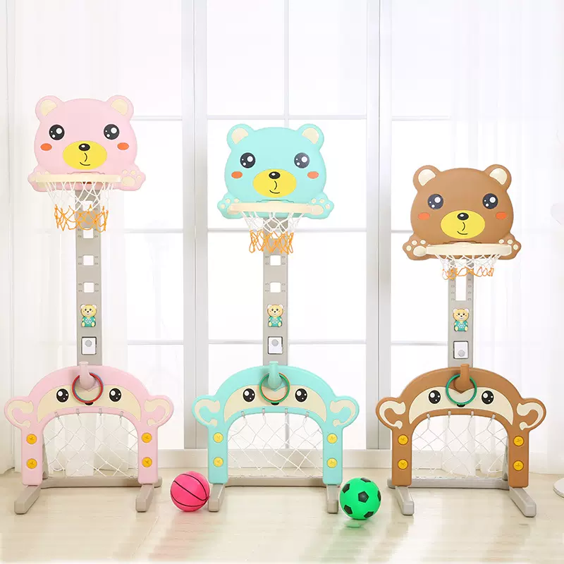 厂家 儿童克升降篮球架足球门室内篮球框宝宝篮筐球类玩具0-6岁