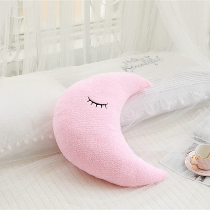 INS Sky series almohada de peluche de juguete nube Luna gotas de lluvia estrella de cinco puntas sofá cojín decoración de la habitación de los niños