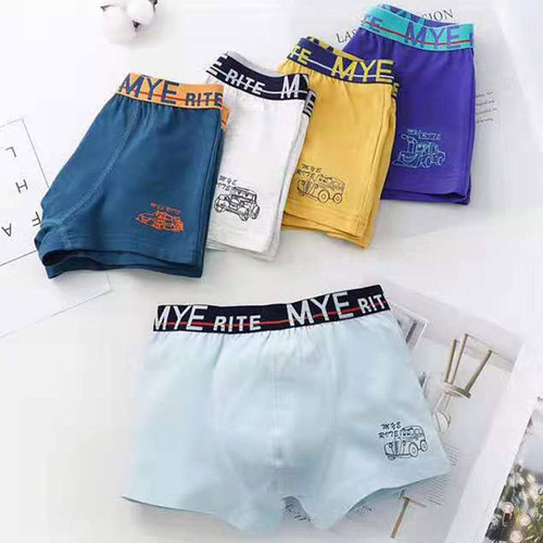 New products 7 children's underwear 9 boys' boxers 11 boys 12 cotton 15-year-old middle-aged children and teenagers breathable boxer briefs