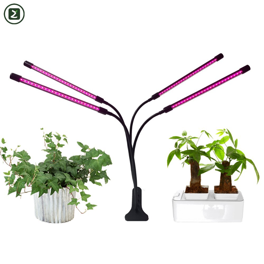 亚马逊热卖植物灯led夹子灯二三四头植物生长补光灯usb调光定时 阿里巴巴