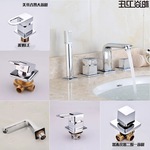 公版洗脸面盆冷热抽拉式入墙开关配件浴室柜分体水龙头四件套