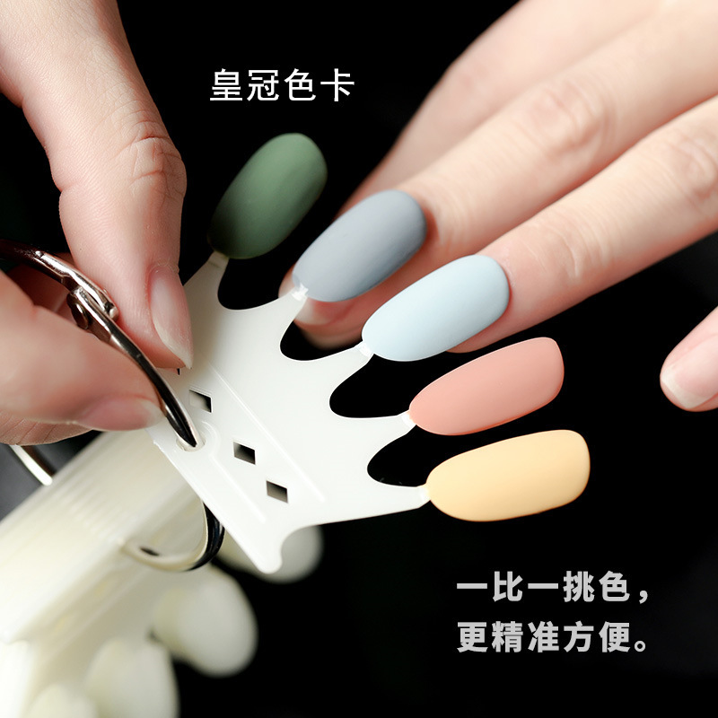 Nail art nail piece crown color card model color card practice nail piece display nail Mold crown shape exhibition card