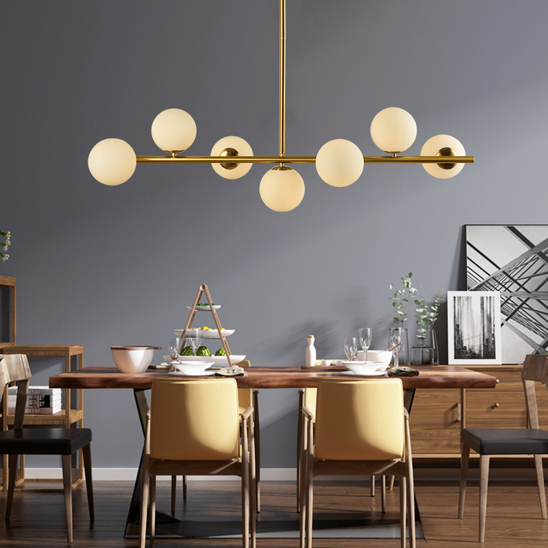 北欧led大气分子灯现代简约灯具客厅灯创意个性魔豆卧室餐厅吊灯