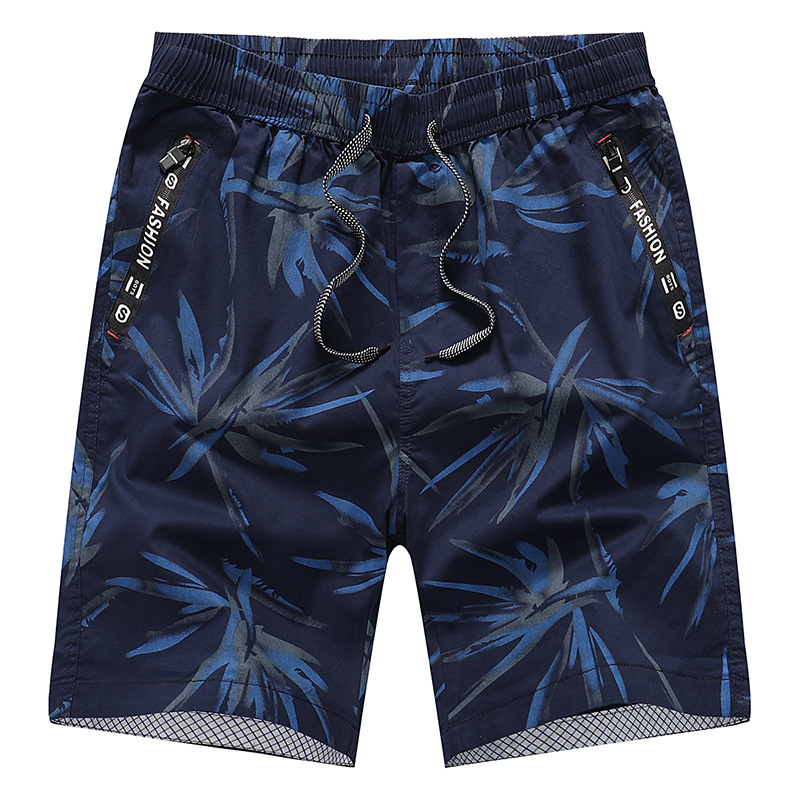 Shorts, casual zomercapri's voor heren, losse en veelzijdige dunne sportbroeken, volledig katoenen strandbroeken voor thuisgebruik_voghion.com