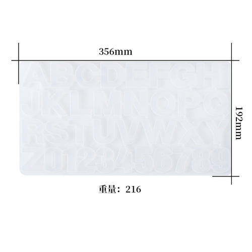 DIY Crystal Droplet Casting Letter and Number Mold 26 English Letter and Number Mold High Mirror Process