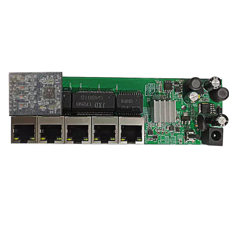 5-Port POE router module can brush a variety of application software weak current wiring box MT7621 gigabit network motherboard