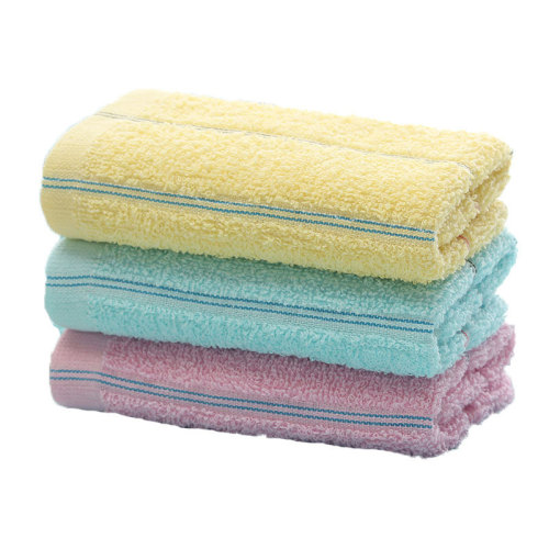 Wholesale 6070g rainbow striped floor stall goods thickened soft absorbent face towel household cotton towel gifts and gifts