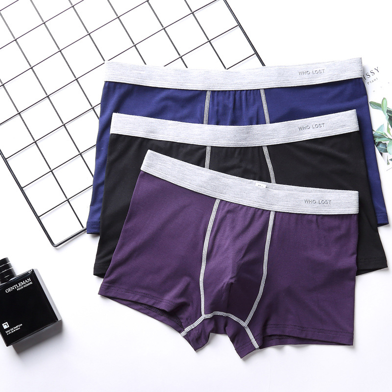 man Underwear Cotton ventilation No trace Large pure cotton Boxer Easy Flat feet Corners shorts Large head surround