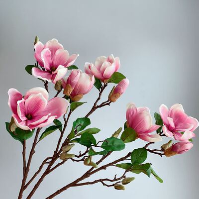 古典玉兰花仿真花绢花永生花装饰花一件代发天猫速卖通亚马逊|ms