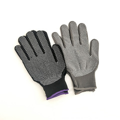 Protective gloves, nylon dot-molded and dot-glued gloves, men's dustproof, breathable, anti-slip, early summer thin, wear-resistant brick-moving gloves