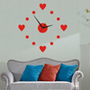 Creative acrylic decorations on wall, watch, simple and elegant design