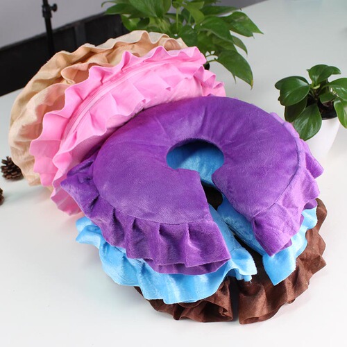 Beauty salon pillow, special for massage bed, removable and washable round pillow, nap pillow, face pillow, neck and neck protection U-shaped pillow