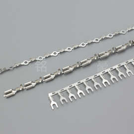 厂家直销6.3直带 3.2 4.2叉型连带端子 地形圆形端子连绕端子