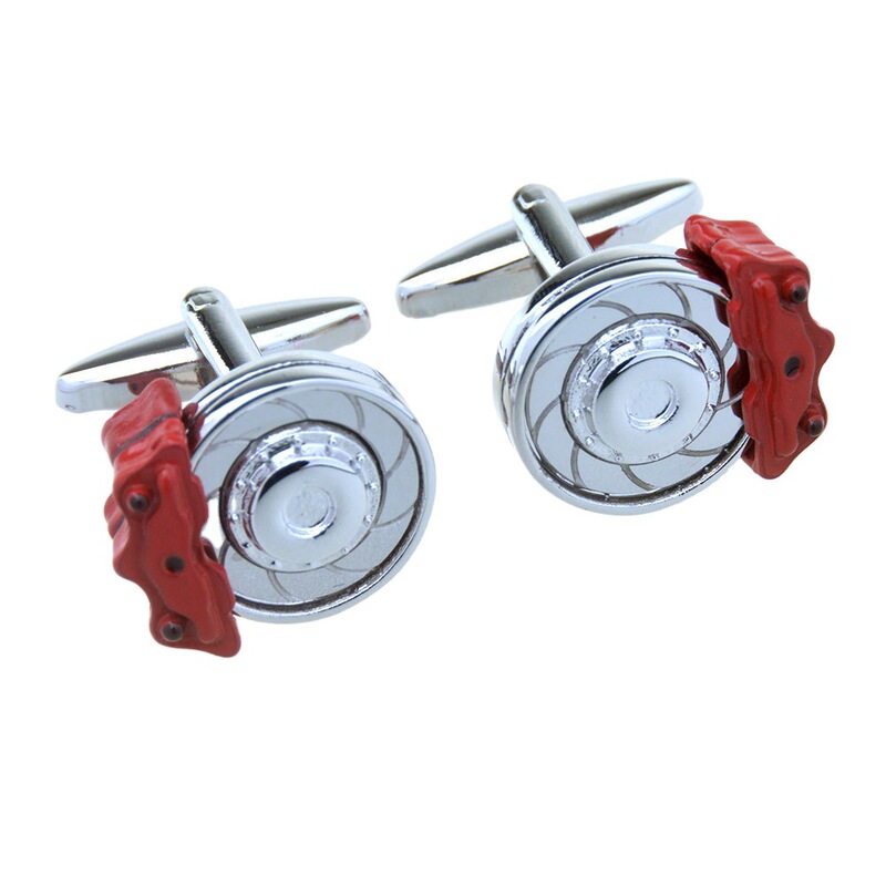 Brake Disc Caliper Shaped Metal Cuff Paint Motorcycle Cufflinks Accessories Men's Suit Cufflinks Factory Brake Disc Caliper Shaped Metal Cuff Paint Motorcycle Cufflinks Accessories Men's Suit Cufflinks Factory