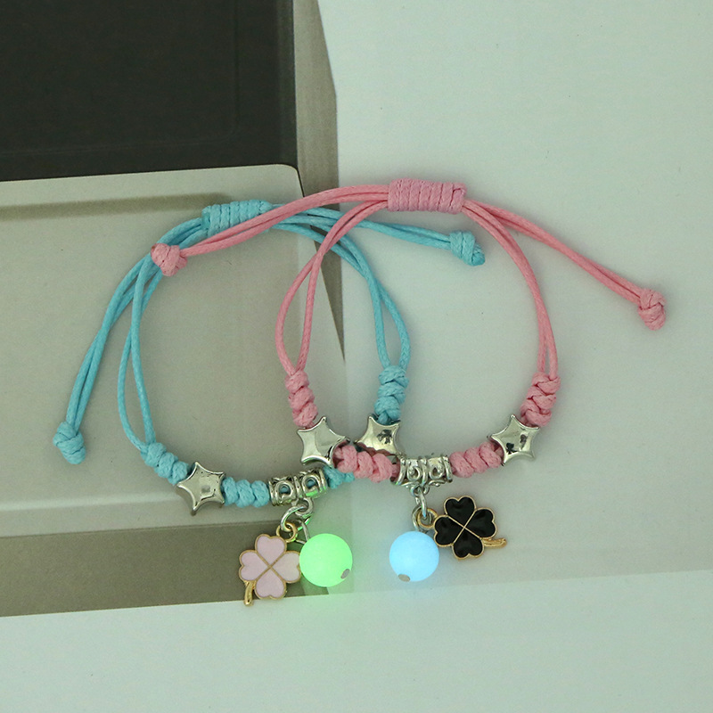 Luminous Bracelet Female Student Two-Person Best Friend Three-Person Friendship Korean Fashion Luminous Bracelet Men's and Women's Couple Gift