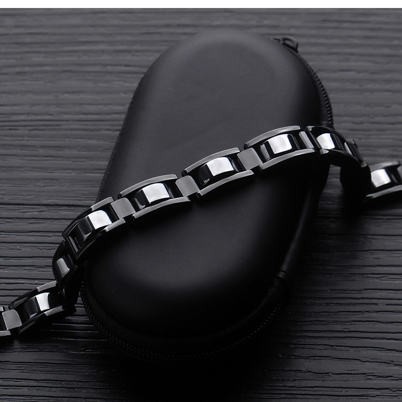 Original Design Color Block Titanium Steel Plating Men's Bracelets display picture 3