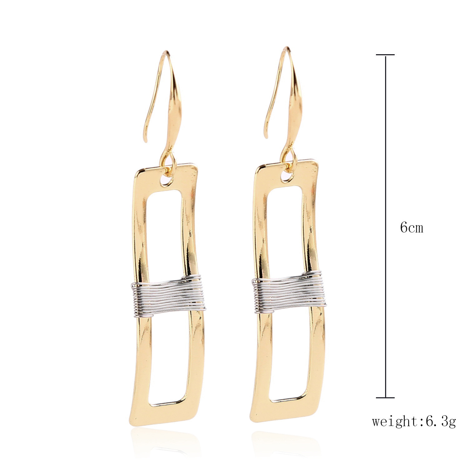 Nihaojewelry Creative Geometric Fashion Exaggerated Earrings Wholesale display picture 22