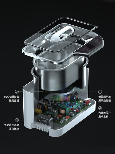 German TINME ultrasonic cleaning machine household glasses cleaning machine jewelry watch contact lens cleaning artifact