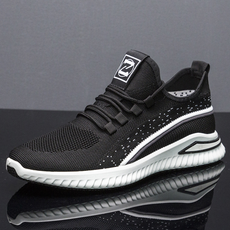 跨境2020夏季新款飞织运动鞋男韩版时尚休闲鞋学生跑步鞋男鞋批发|ms