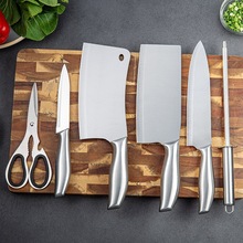 厂家批发不锈钢刀具套装 厨房不锈钢礼品套刀具6件套菜刀套装家用