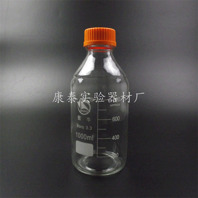 1000ml蓝盖试剂瓶 螺口试剂瓶 高温灭菌瓶 1L 蜀牛高硼硅试剂瓶