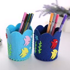 Children's Handmade DIY Pen Holder Kindergarten Assembly Toy Material Kit Handmade Glue Felt Pen Holder