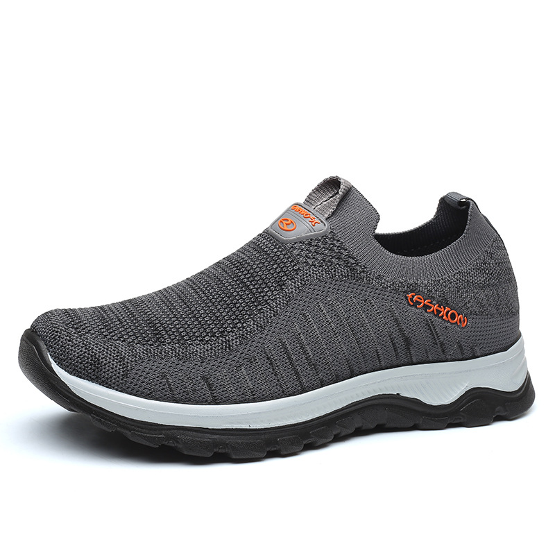 織物運動懶人鞋輕便壹健步低幫懶人腳蹬鞋現貨織物透氣網面懶人鞋