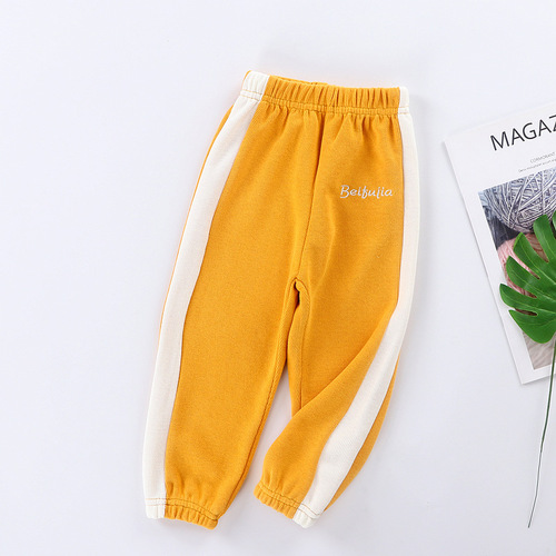 Children's Casual Pants Spring and Autumn Sweatpants Baby 2024 Girls' Pants Boys' Sports Pants Children's Pants Medium and Large Children's Clothing Pants