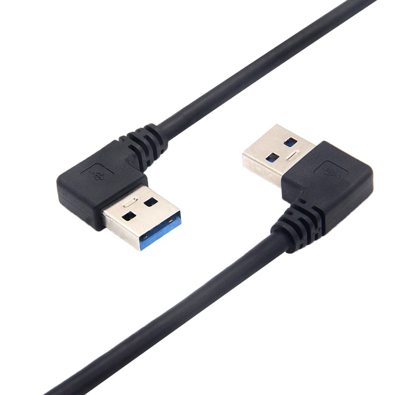 Дваждыний локоть USB3.0 кабель передачи данных для публичного мобильного жесткого диска ноутбука: верх, низ, левый, левый, левый, левый и правый изогнутый кабель передачи данных