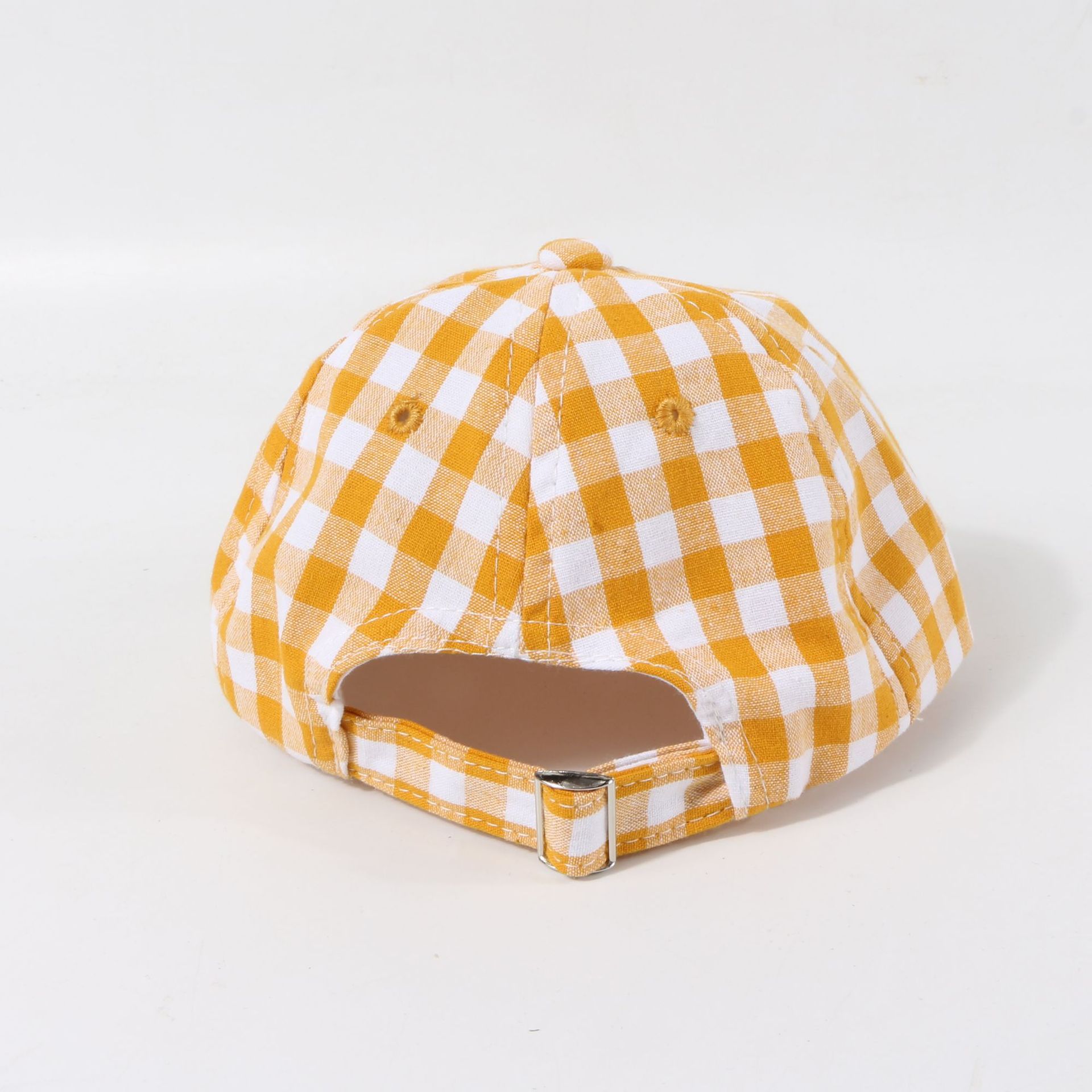 Children's Hat Summer Sunscreen Plaid Cap Baby Thin Section Soft-brimmed Hat Korean Baseball Cap Wholesale Nihaojewelry display picture 8