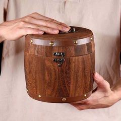 【Wooden Barrel Packaging】Lapsang Souchong Black Tea Leaves Aromatic Loose Tea Authentic High Mountain New Tea Gift Box 360g