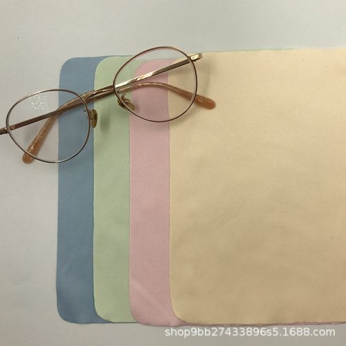 Thickened four-color special needle glasses cloth, microfiber glasses cloth, screen mobile phone jewelry cleaning cloth