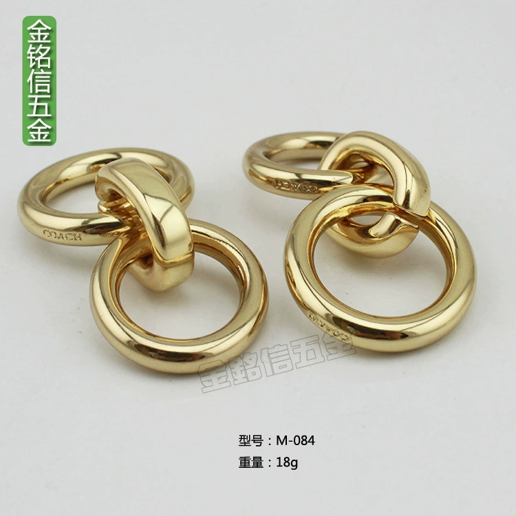Metal chain, ring, light luxury style, 55mm
