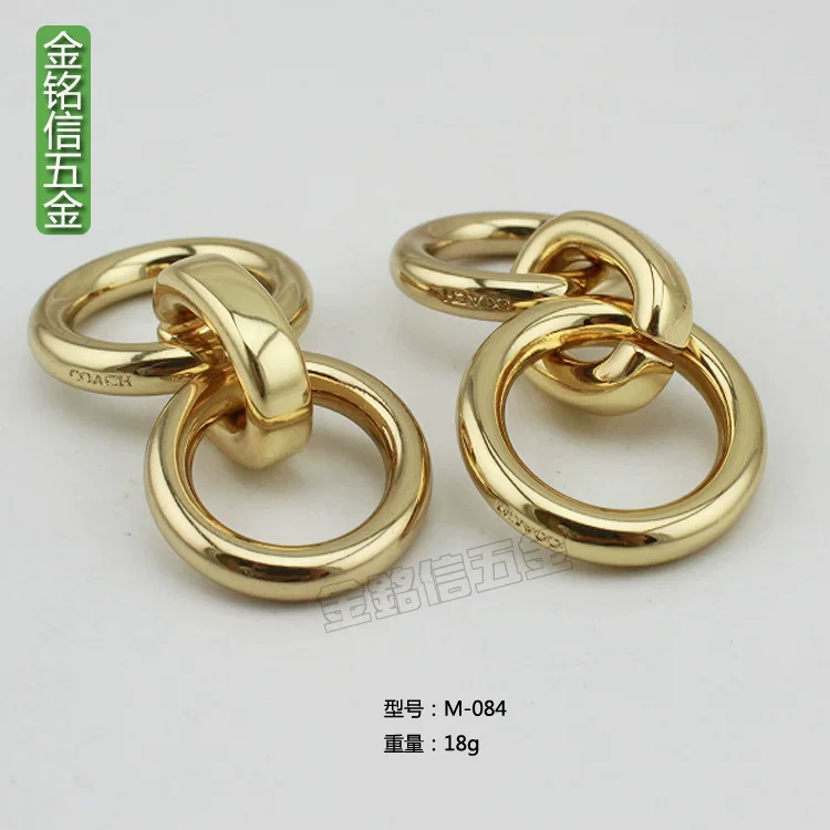 Metal chain, ring, light luxury style, 55mm