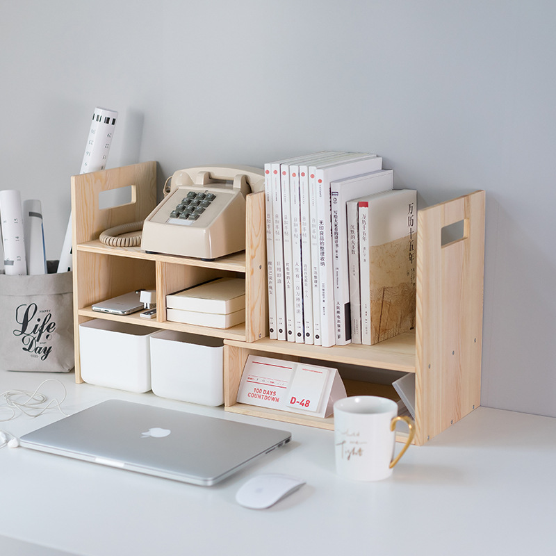 The desktop storage cabinet desk on the desk of simple small bookshelves shelves for free combination