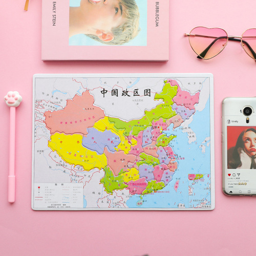 China political district map children's educational puzzle early education children's enlightenment toy geography and political district puzzle puzzle gift