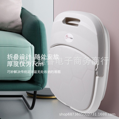 新款电动折叠足浴盆气泡加热按摩自动足浴器压缩洗脚盆泡脚盆浴盆|ms