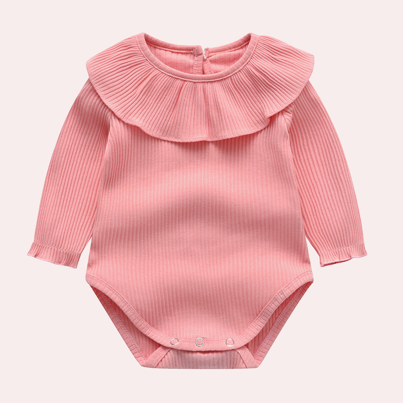 Baby spring and autumn jumpsuit pure cot...