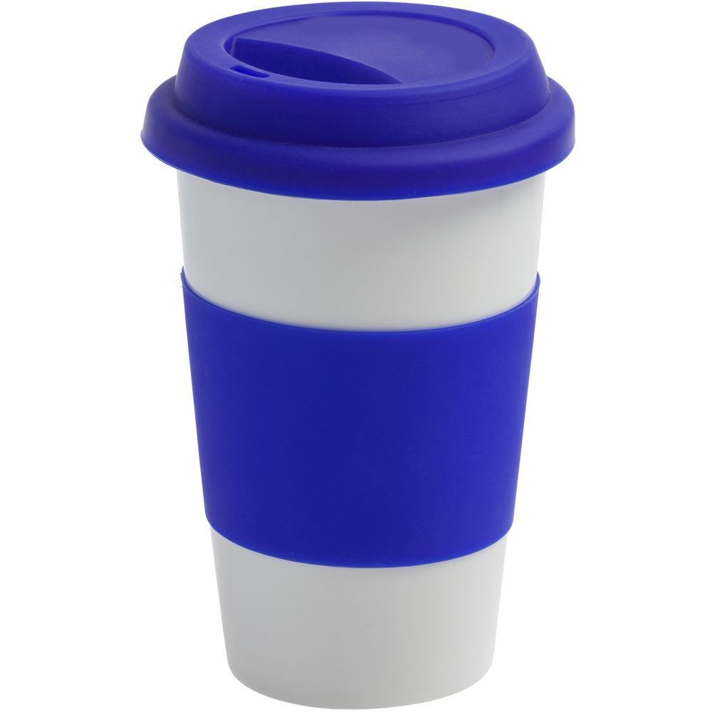 12OZ螺旋盖咖啡杯 单层塑料杯咖啡杯 350ML硅胶圈隔热杯