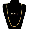 Golden necklace with pigtail suitable for men and women, Aliexpress, 18 carat, 3mm