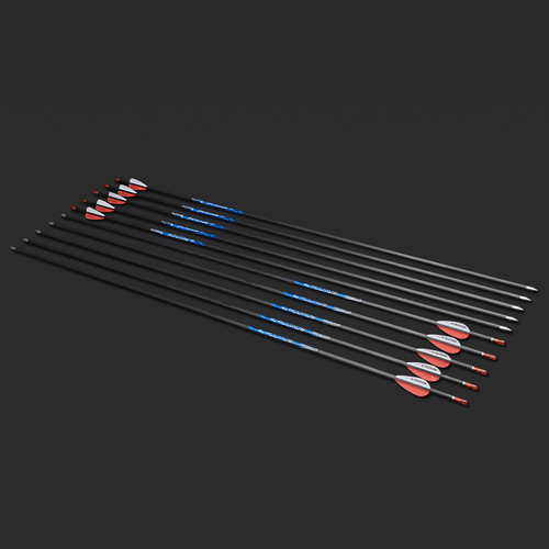 ACC blue label finished arrow outlet equipped with 4.2mm inner diameter competitive pure carbon arrow with three thousand degrees straightness