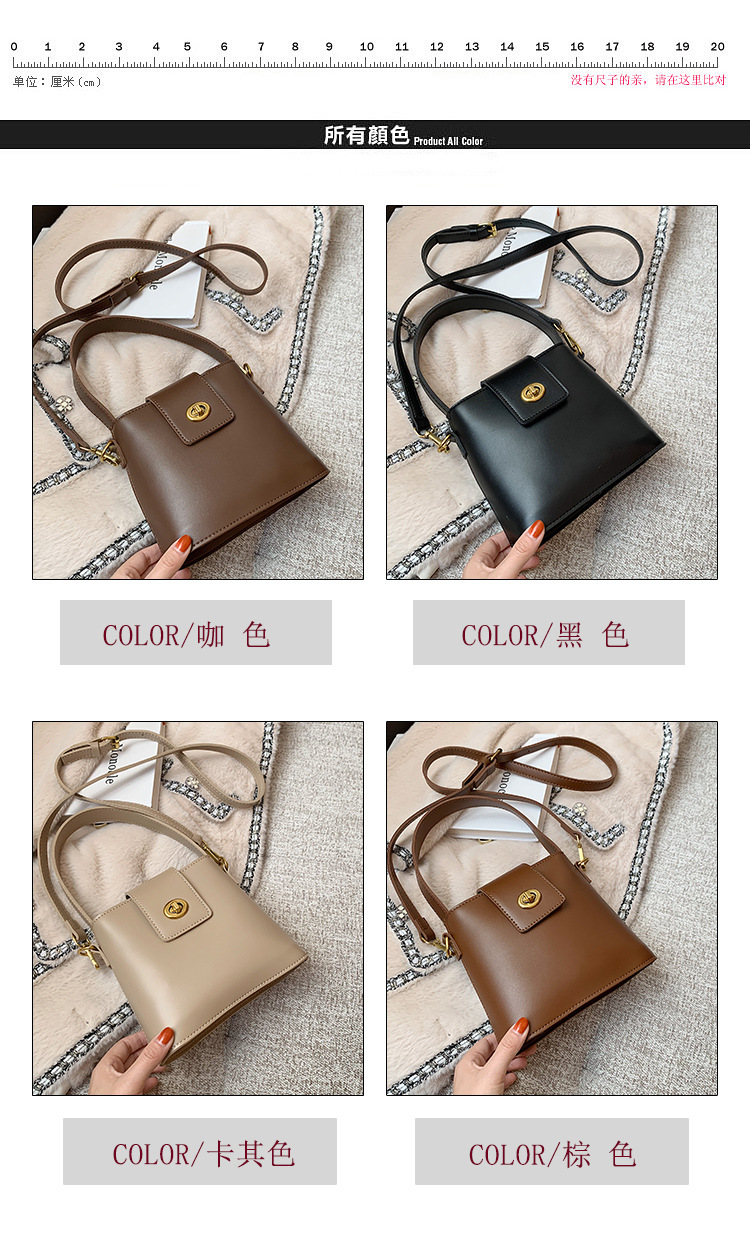 Fashion Retro Single Shoulder Bucket Bag display picture 20